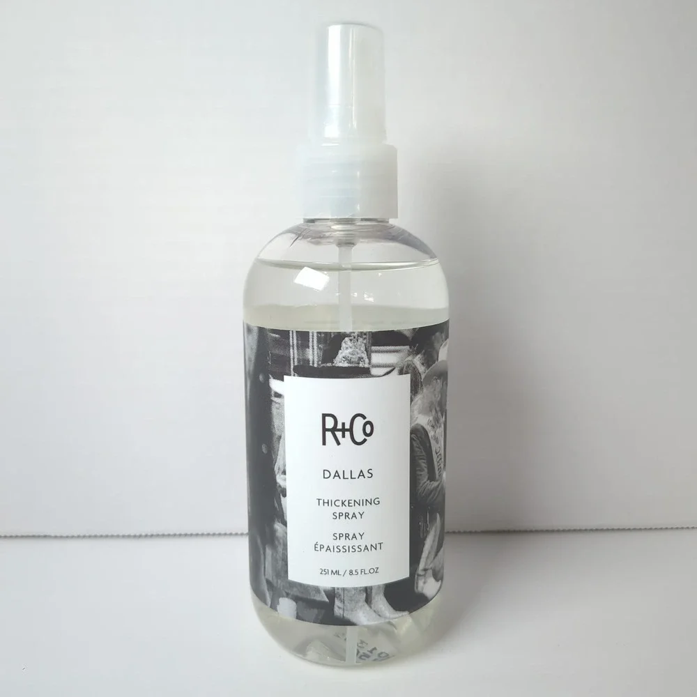 R+Co Dallas Thickening Spray 8.5 oz Volumizing Hair Styling Mist Vegan UV Prot